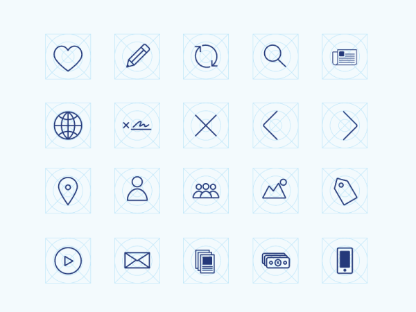 Free wireframing icons