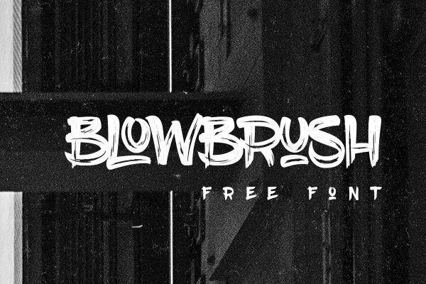 BlowBrush free font