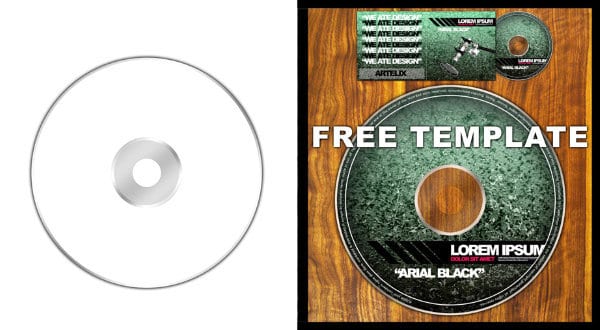 CD/DVD case template
