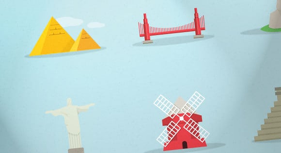 Freebie - Famous Landmarks Icon Set
