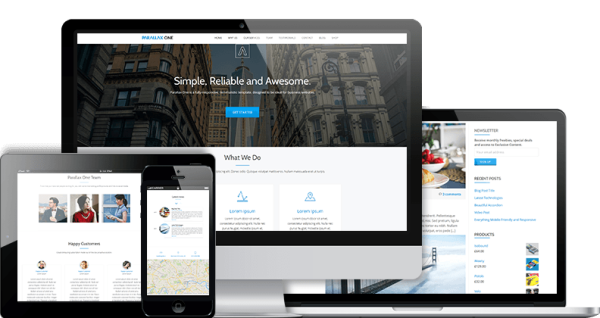 Parallax One - Free Business WordPress Theme