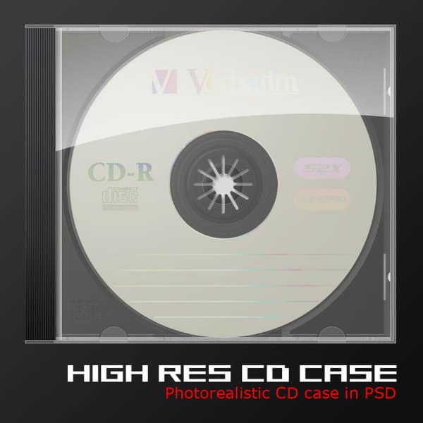 Photorealistic CD Case in PSD
