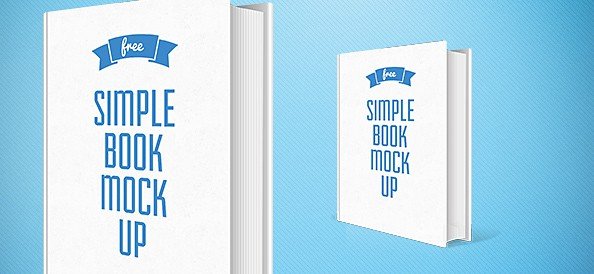Simple Book PSD Mockup