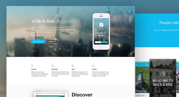 Walk & Ride - A  Free High Quality Webpage Template