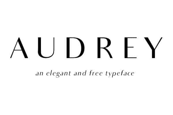 Audrey free font