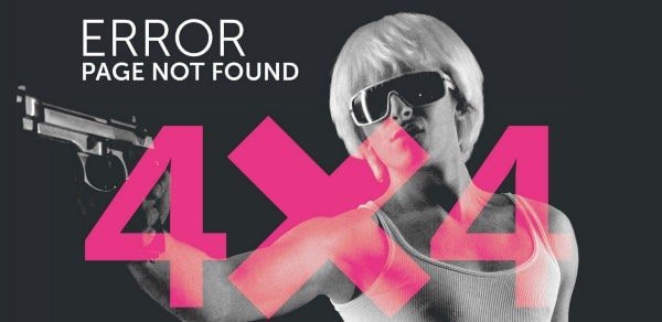 Interesting and fun 404 page design