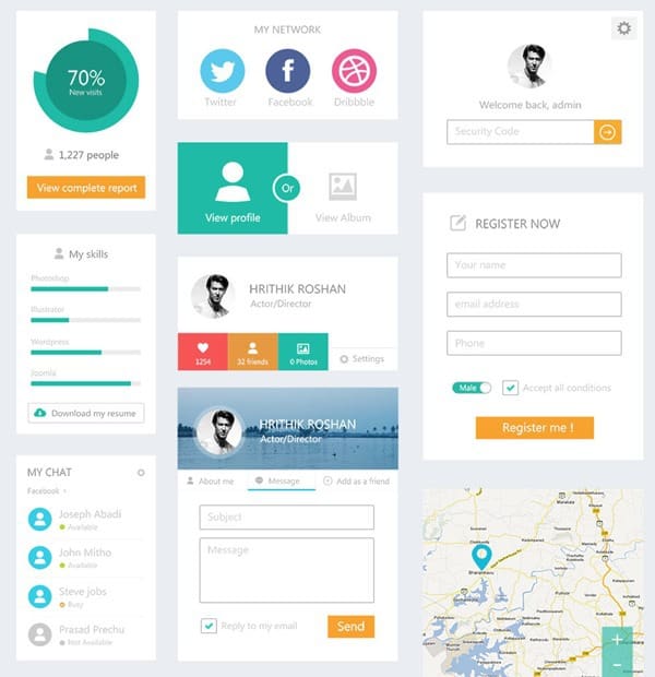 flat-UI-kit