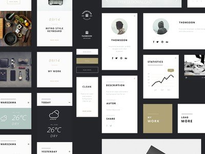 55+ Elements free UI kit