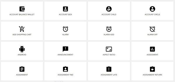 Material Design Icons