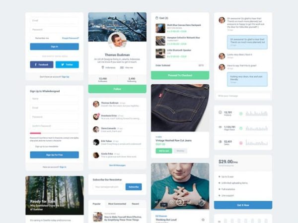 Free PSD UI kit