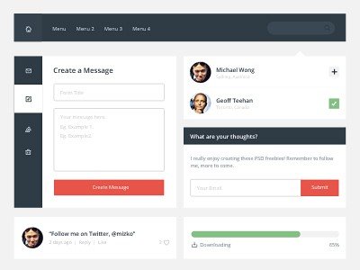 Free Obscure UI Kit