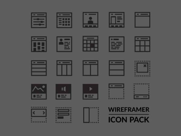 Free Wireframer icon pack