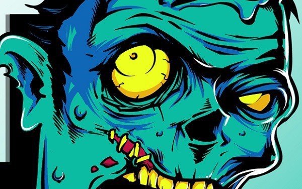 Free Vector Zombie Art Template
