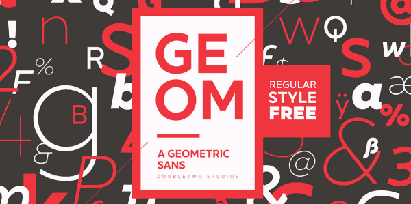 XXII Geom - Font Family