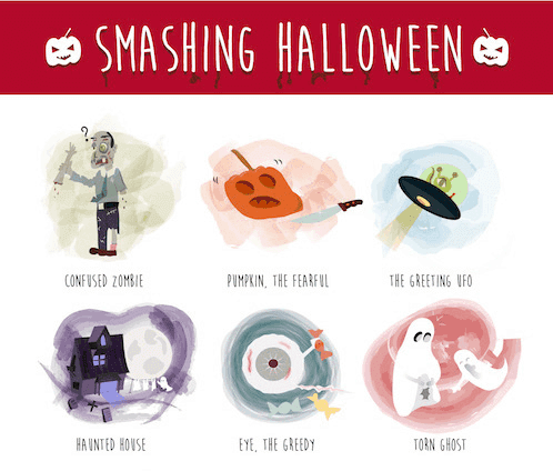 Halloween icon set from Smashing Magazine
