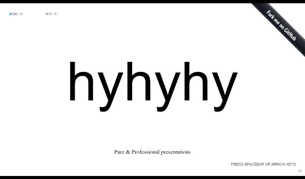 hyhyhy: free tool to create HTML5 presentations