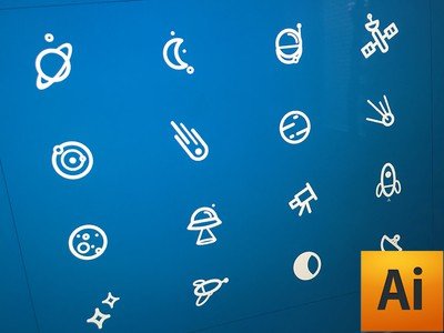 Professional Space Themed Icons for Free
