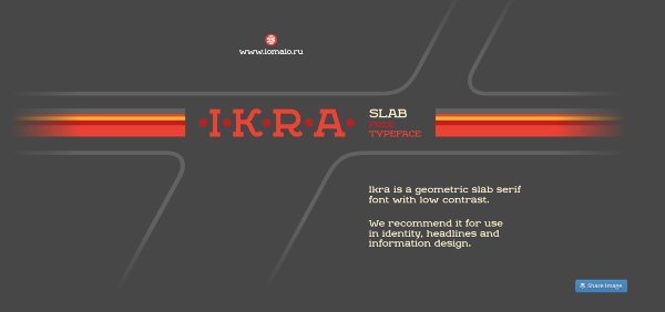Ikra Free Slab Typeface