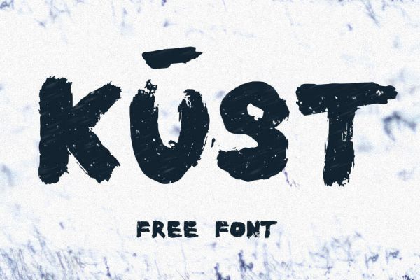 Kūst - Free Brush Font