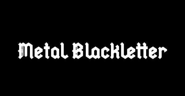 Metal Blackletter - Free Font