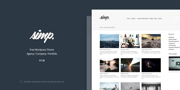 Simp: Free Agency WordPress Theme