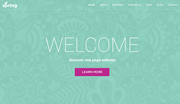 Spring: free WordPress theme