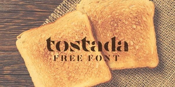 Tostada free font