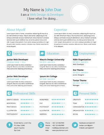 Free Modern Resume Design Kit