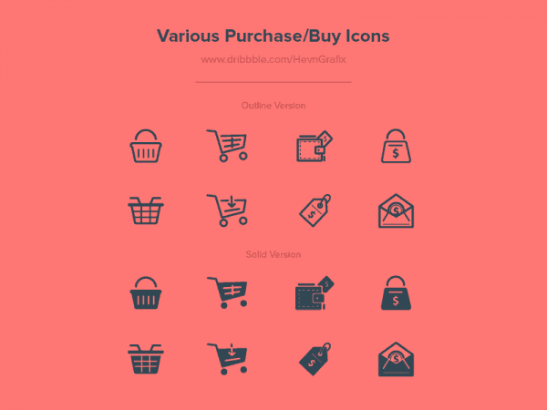 Various Purchase/Buy Icons