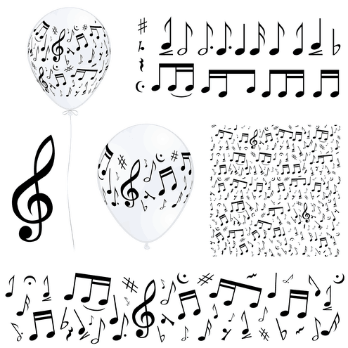 Free music notes vector